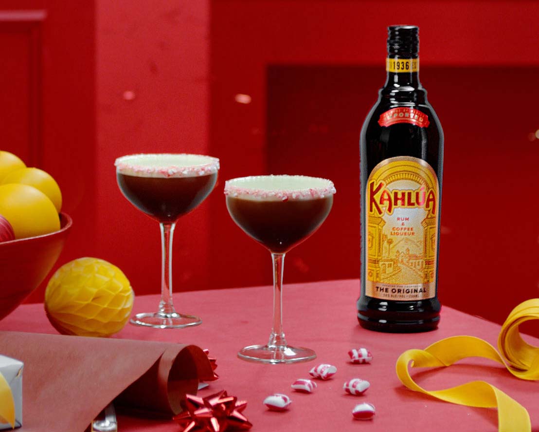 Kahlua Holiday Peppermint Espresso Martini