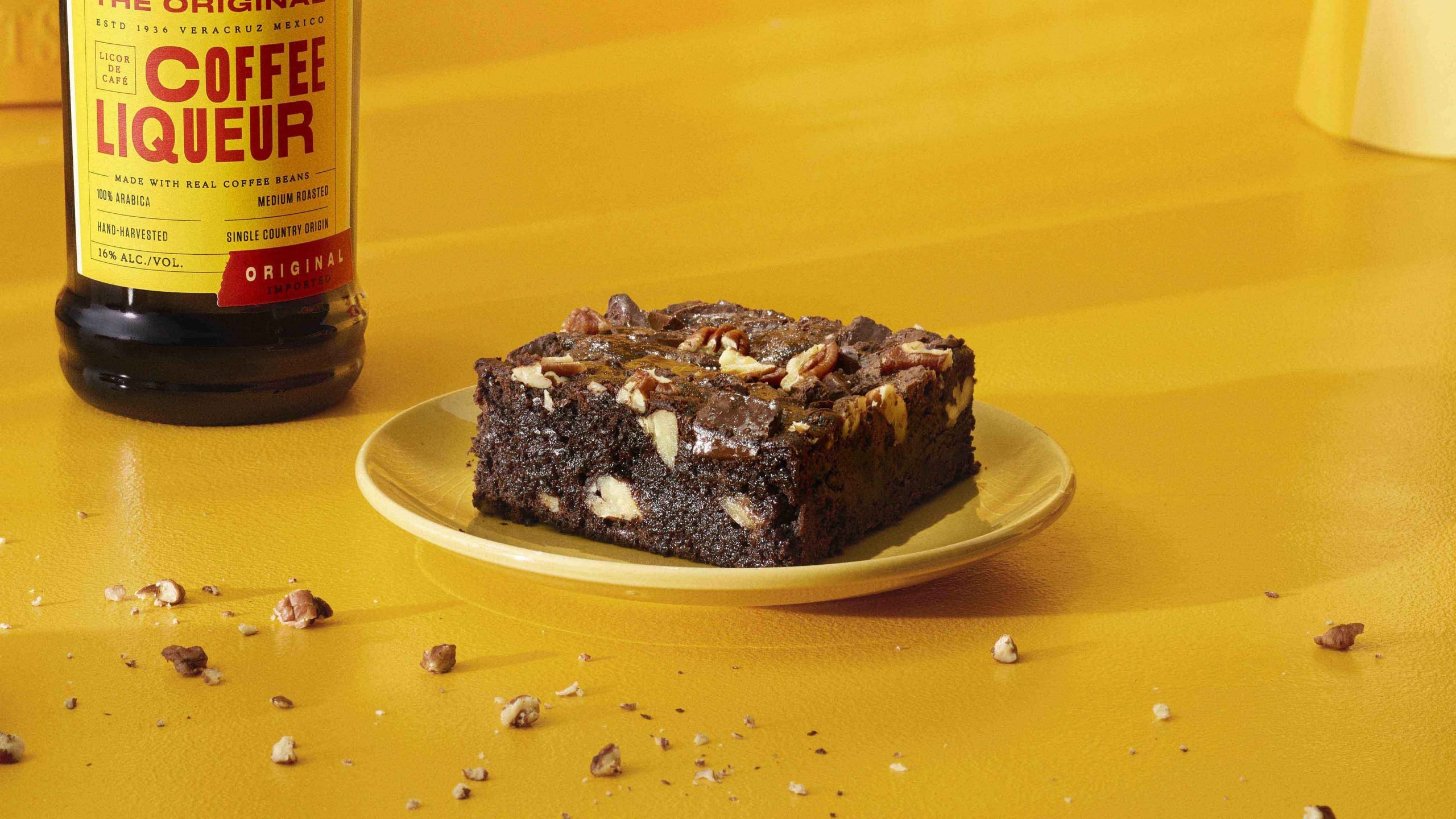 Kahlua fudge brownie dessert
