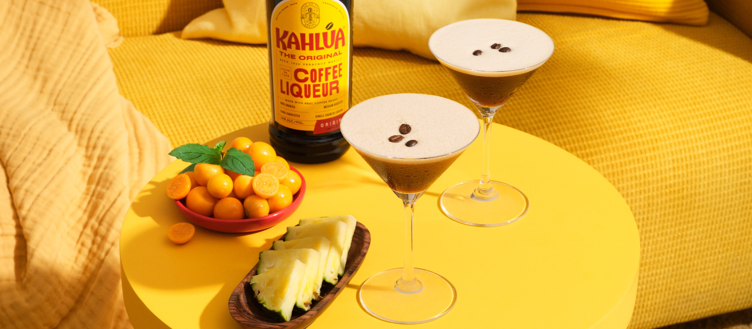 Kahlua espresso martini cocktails