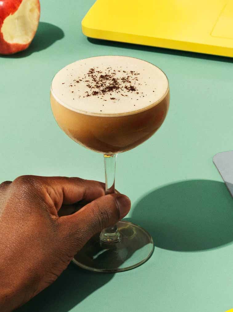 Kahlua Latte martini cocktail