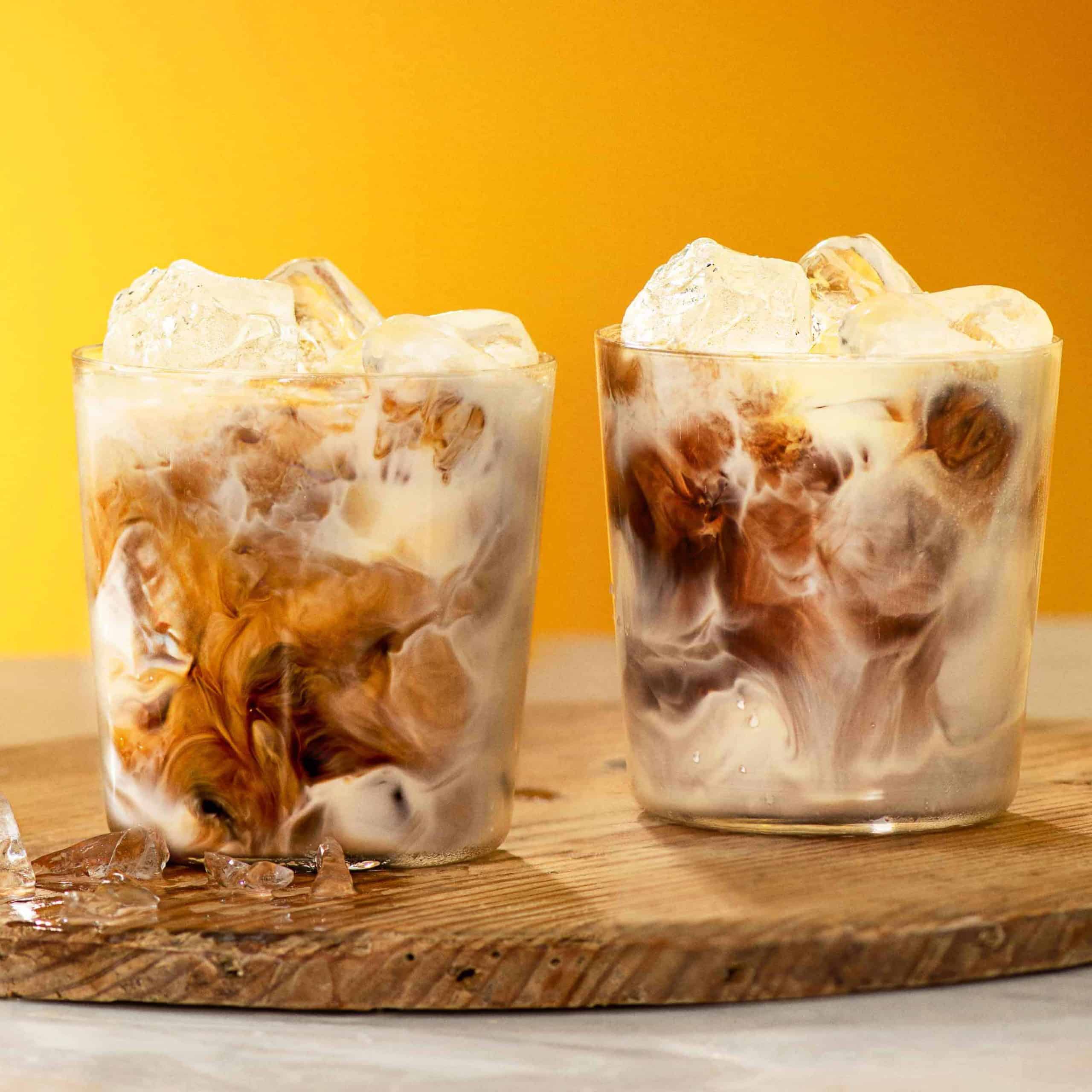 Kahlua and milk cocktails